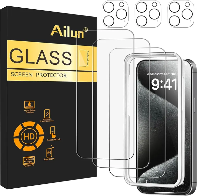 Ailun Screen Protector Camera Lens Protector for iPhone 15 Pro Max
