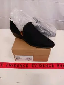 Lucky Brand LK-MAHZAN Women's Black Nubuck Leather Slip-On Bootie, Size 8M