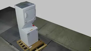Appliances - GE GUD24ESMMWW Unitized Apartment Size 24-inch Stacked Washer and Dryer Laundry Centre