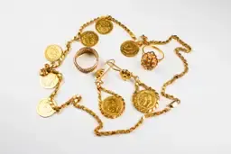 18kt Gold Jewelry Lot