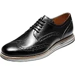 Cole Haan Men's Original Grand Shortwing Oxford Shoe, Black Leather/Ironstone, 9.5 Medium...