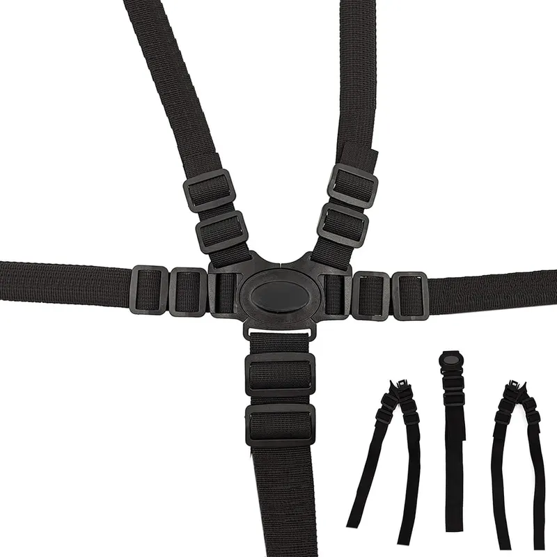 5 Point Seat Belt Safety Strap Belt for Stroller Pushchair Pram Buggy Safe Protection, Adjustable High Chair Baby Straps, Safety Strap Belt