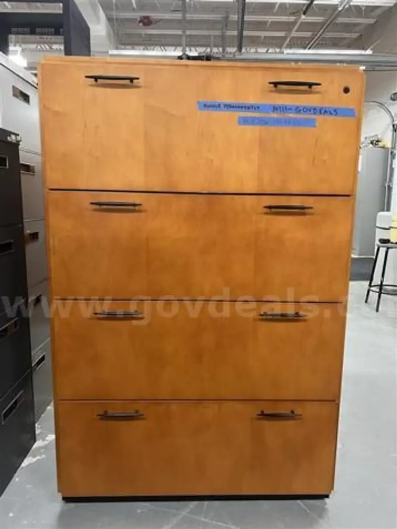 Wood Lateral File Cabinets (Lot of 3)