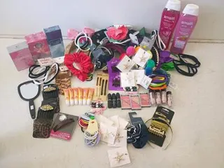 Mixed Lot 50+ Women's Beauty, Perfumes, Hair Accessories & Cosmetics: Amalfi, Chloe, Spritz