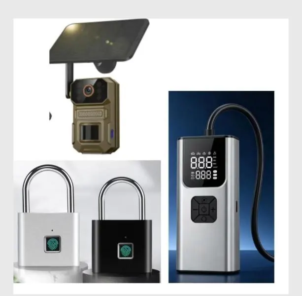 Trail Cameras, Fingerprint Locks, Air Pumps, Powerbanks & More