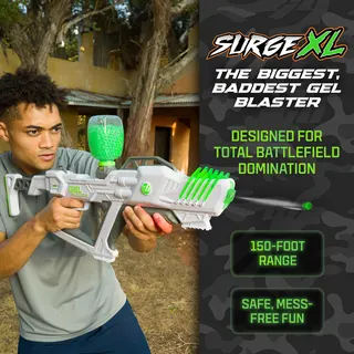 The Original Supersized Gel Blaster Surge XL - Splat Ball Gun 150 Foot Range - Toy Gel Blasters - Semi, Full-Auto, Triple Burst Modes - Outdoor Games & Toys - Ages 14