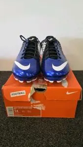 Nike Vapor Speed Low TD Football Cleats, Size 14 Sport Royal/White 643152-411 With Box