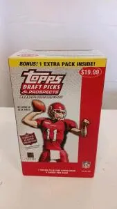 2005 Topps Draft Picks & Prospects NFL Football Cards Box, 8 Packs, Alex Smith Rookie, Sealed