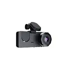 Prilotte 3 Channel Dash Cam Front and Rear Inside,1080P Full HD 170 Deg Wide Angle Dashboa...