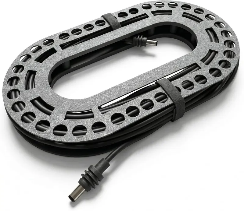 Starlink Mini Power Cord Organizer Spool - Compact Reel for Starlink Mini Cable, Fits Original Storage Case, Tangle-Free Storage (Elliptical)