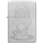 Zippo Vinyl Record Texture Print Red Matte Pocket Lighter