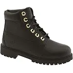 Timberland Horween Football Leather 6' Premium Kids (7, Black)