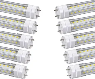 4 Foot 5000K T8 LED Bulbs T12 Fluorescent Tube Replacement | 36W 3600LM, G13 Big-Pin, F32T8 F40T12 LED Replacement, Dual-End Powered Type B Ballast Bypass Shop Lighting
