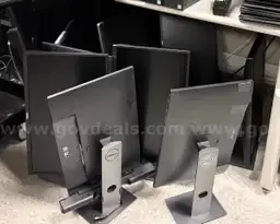 Lot - Quantity of 12 - Used - Dell 24" Monitors - Assorted Models