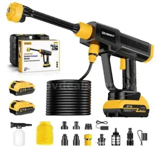 SHIPPING AVAILABLE SKYBNNY 21V Cordless Pressure Washer 1200 PSI Max with 2 Batteries (B-01)