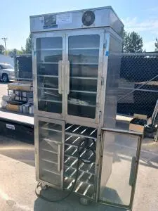 Thermodyne Commercial Heated Holding Cabinet, Approx. 20 Shelves, Double Glass Doors, Stainless Steel