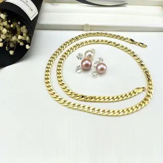 Bulk Lot of 250 Assorted 18K Gold Plated 6mm Chains