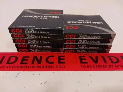 900 CCI No. 200 Large Rifle Primers, 9 Boxes, Standard Centerfire Reloading Supplies