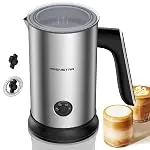 Keenstar Electric Milk Frother, Automatic Milk Steamer Warm or Cold Foam Maker for Coffee,...