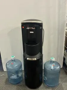 Bottom Load Water Dispenser/Cooler with Three 5-Gallon Bottles