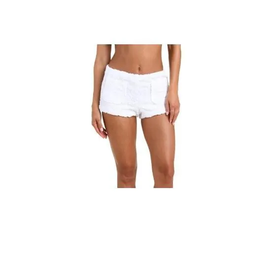 Apparel- L'Agence Amiya Ornate Terry Hot Shorts, Free People Barrel Jeans, Farm Rio, Vuori, BECCA -Original