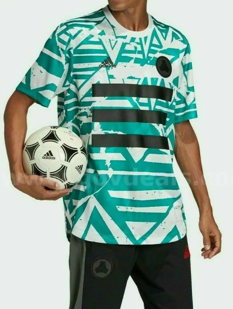 RARE / Adidas Tan DNA Graphic MESSI No.10 Jersey FM1082 Soccer Football White Glory Green SIZE 2XL NWT *WILL SHIP