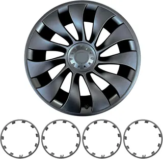 Wheel Rim Protector for Tesla Model Y Performance 21 Inch Überturbine Wheels All-in-one Car Tire Trim Rings Rim Case Hubcaps Wheel Cover 2020-2024 Model Y Accessories