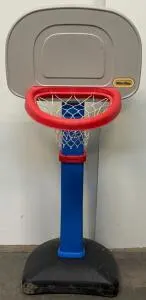 Little Tikes Adjustable Basketball Hoop, 2.5–4 ft Height, Kids, Net Attached, Ages 1.5–5, Plastic Base
