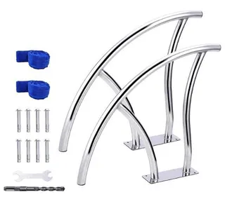 Set of Inground Pool Handrails, KEIKI 10x20ft Canopy Tent, ExploreHorizon Stainless Steel Prep Table