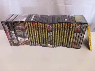 UFC 44–66 MMA Event DVD Collection + 4-Disc Box Set & WWII Documentary Lot (~30 Total DVDs)