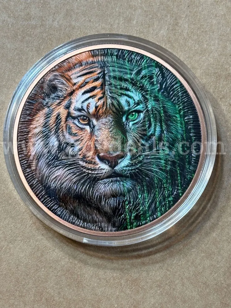 5oz. .999 copper Tiger
