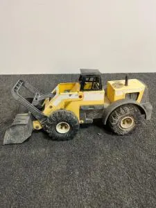 Vintage Tonka XMB-975 Front Loader, 1970s Pressed Steel Construction Toy, 19" Length