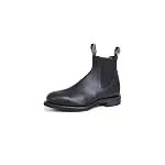 R.M. Williams Men's Gardner Leather Chelsea Boots, Black, 12 Medium US
