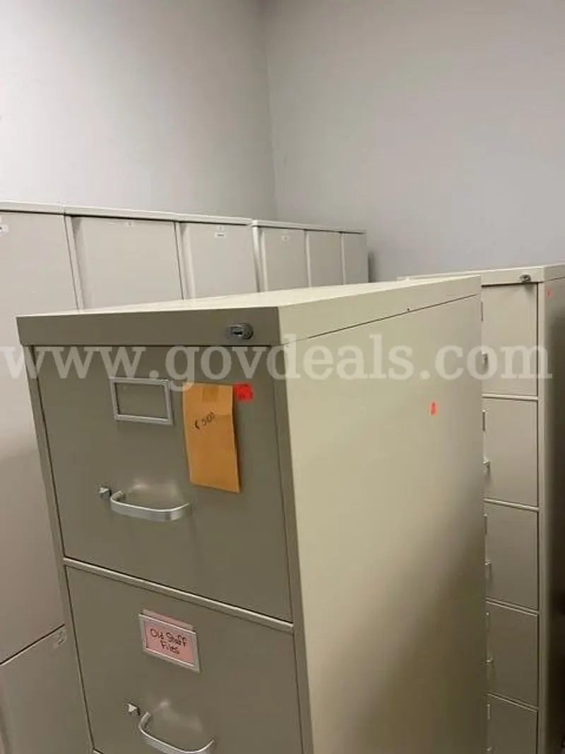 Lot of 2 file cabinets with 5 drawers each