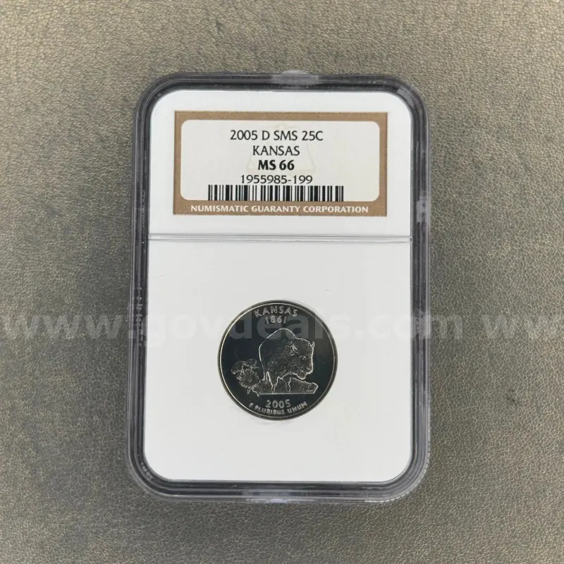 2005 D MS66 Kansas Quarter