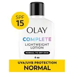 Olay Face Moisturizer, Complete with Sunscreen SPF 15, Daily Facial Lotion for Normal Skin...