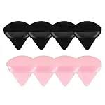 8 Pieces Triangle Powder Puff Face Soft Triangle Makeup Puff Velour Cosmetic Foundation Bl...