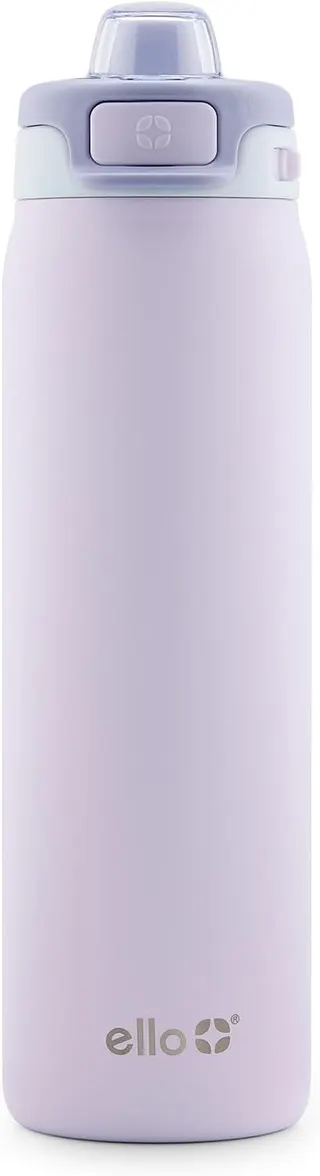 Ello Pop & Fill Insulated Stainless Steel Water Bottle with Quick Fill Lid, Leakproof Locking, Sip or Chug Spout, BPA-Free, Double Wall Vacuum Insulated for Sports, Travel & School- 22oz / 32oz / 40oz