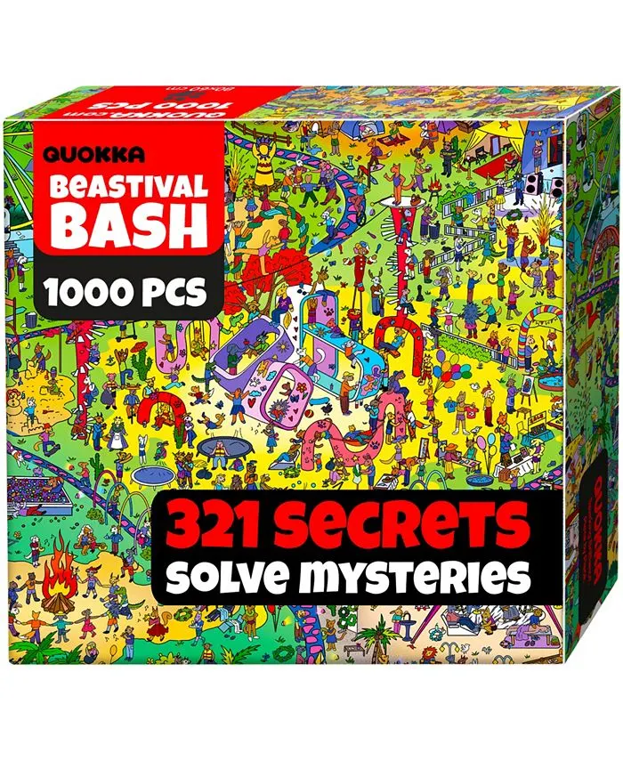 QUOKKA 1000 Piece Puzzle for Adults with Hidden Secrets & Audio Story - Multi - 1000 Pieces