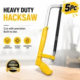 SHIPPING AVAILABLE Lot of 5 New 12" Adjustable Hacksaw Frame with Blade, 8-12 Inch Steel Hacksaw (AA1-06)
