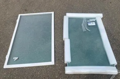 AMSCO Windows Double Slider Sash 42 3/4 x 26 1/8 in Low-E Insulated Vinyl White PO#754539