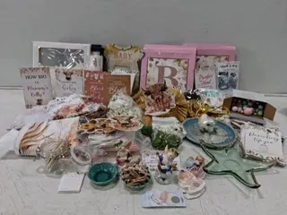 Woodland Floral Baby Shower Party Decor Lot – Games, Signs, Gifts, Figurines, 40+ Pieces