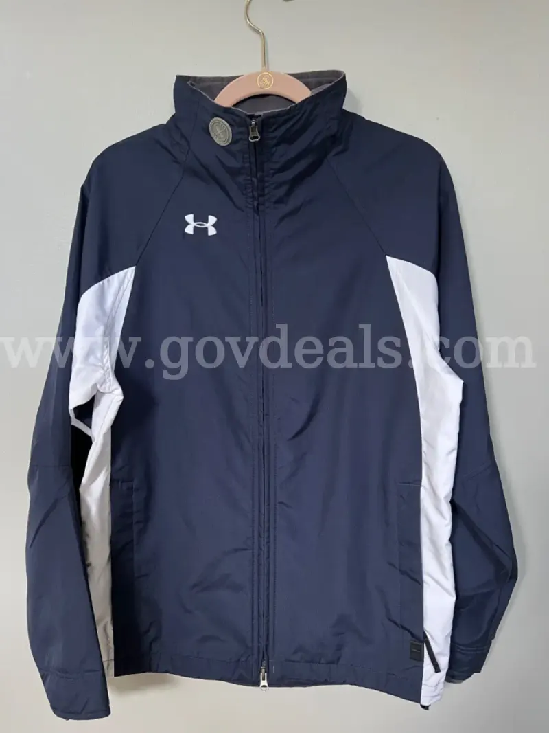 UNDER ARMOUR FULL ZIP BLUE JACKET MEN'S LONG SLEEVE SIZE SMALL *WILL SHIP