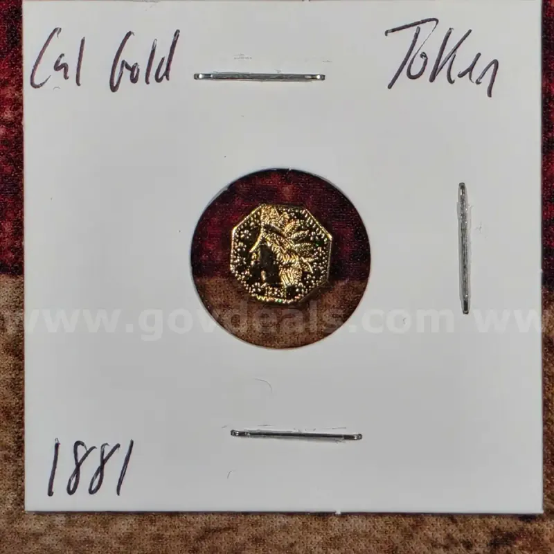 Beautiful California Gold Token 1881