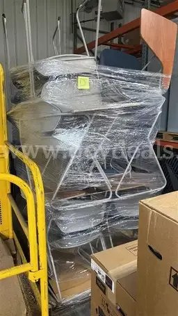 Lot of 12 upholstered Acton Stackers