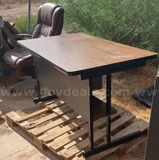 Office Furniture Lot: Desk, Chairs, Filing Cabinets, Tables & Side Table
