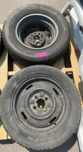 Steel Wheels with SPORT IV 165/65R14 & METRIC 185/70R13 Tires, 4-Lug and 5-Lug Sets