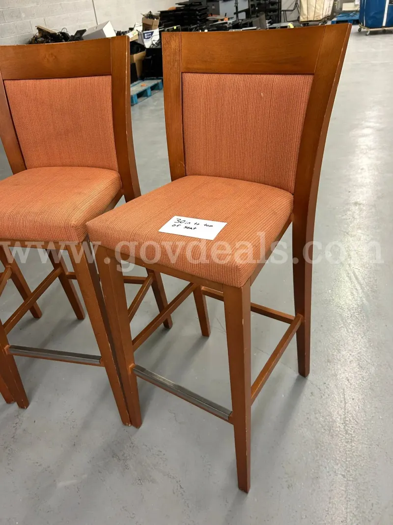 4 Bar stools 30in seat height LAST USED AT NEYLAND STADIUM