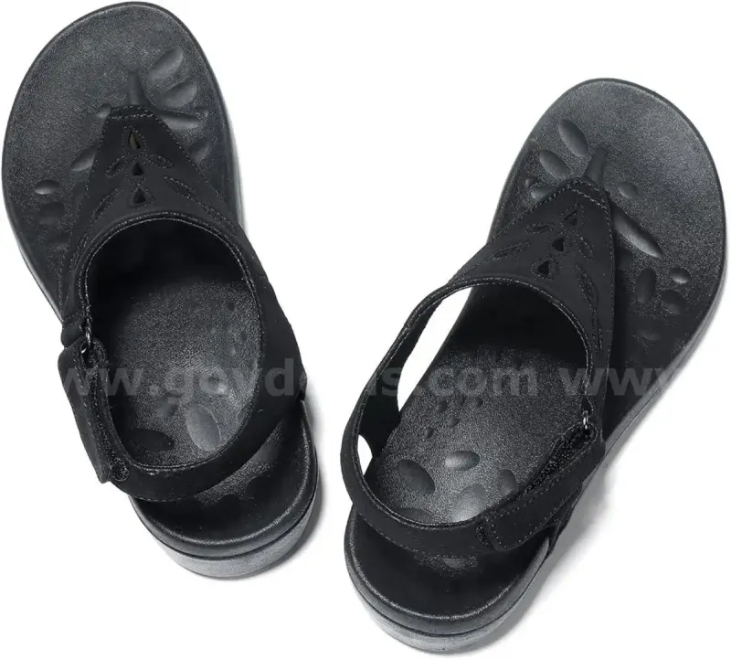 Brand New - Womens Arch Support Sandals Orthotic, Black, Size 10 - Shipping Available