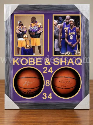Extremely Rare Kobe & Shaq Autographed Basketball's with Numerous Letters of Authenticity, Investors Look